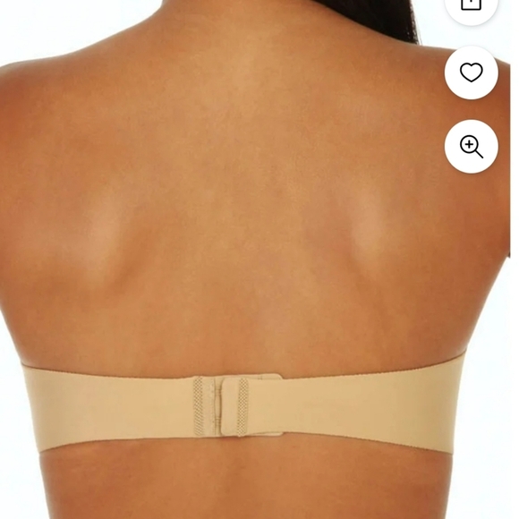 Felina Cream Strapless Bra Intimates Collection Smooth 34C - Picture 3 of 9